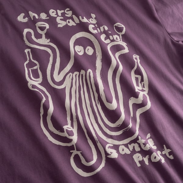 T-shirt Stockholm Cheers Salud Berry Purple