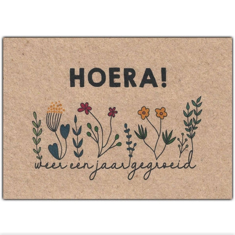 Postcards - Flowers - Weer Een Jaar Gegroeid