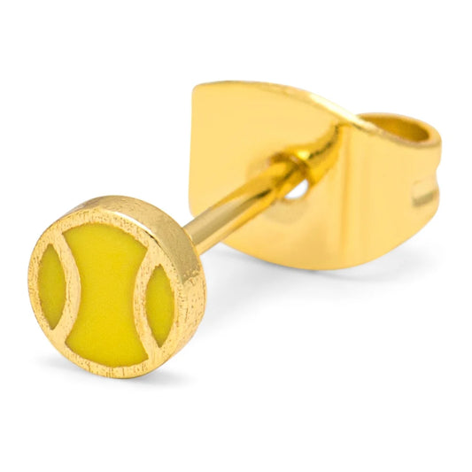 Tennis Earring - 1 Pcs - Gold plated