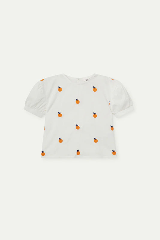 Camisa de niña con pomelos bordados - 43417