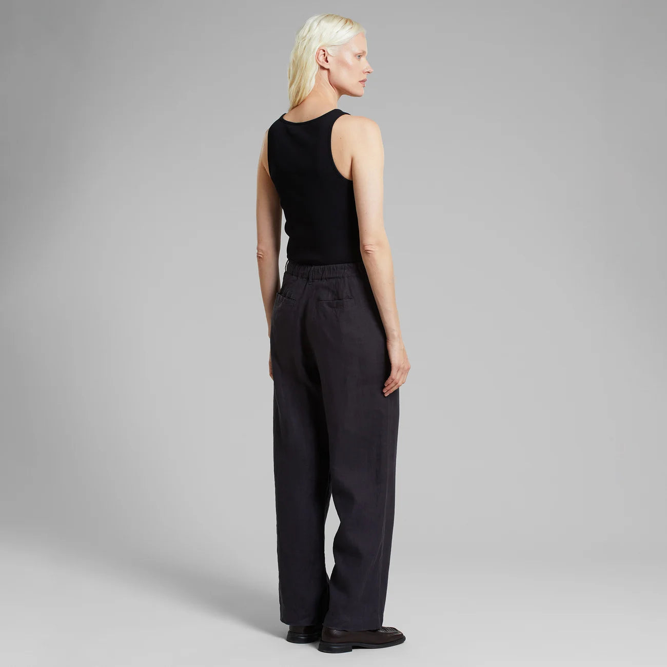 Women - Pants - Vickleby Linen Phantom Black