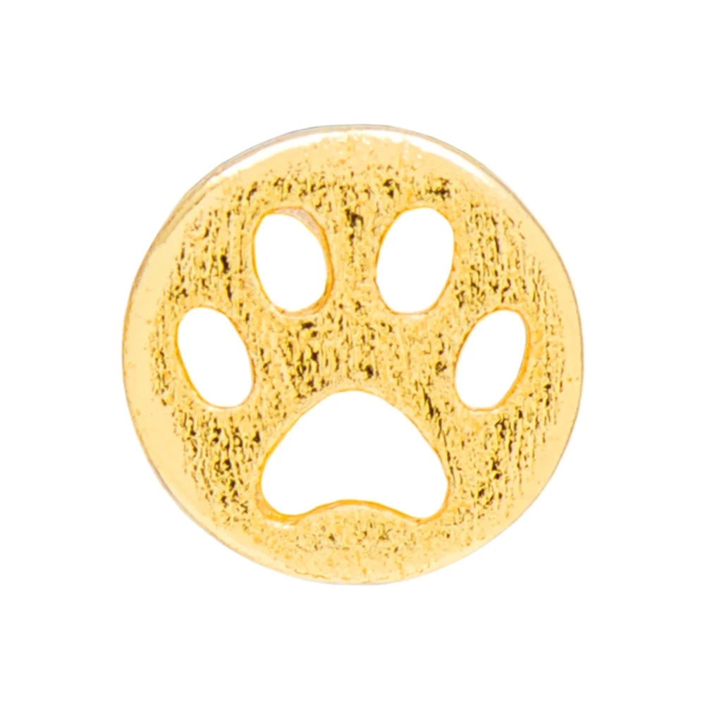 Dog Earring - 1 Pcs - Gold Plated