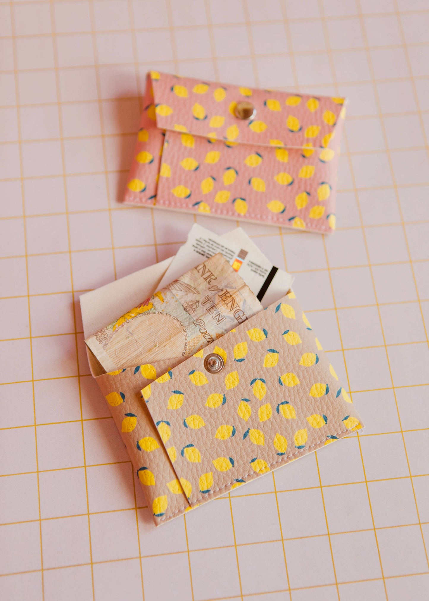 Card Wallet Limones Pink