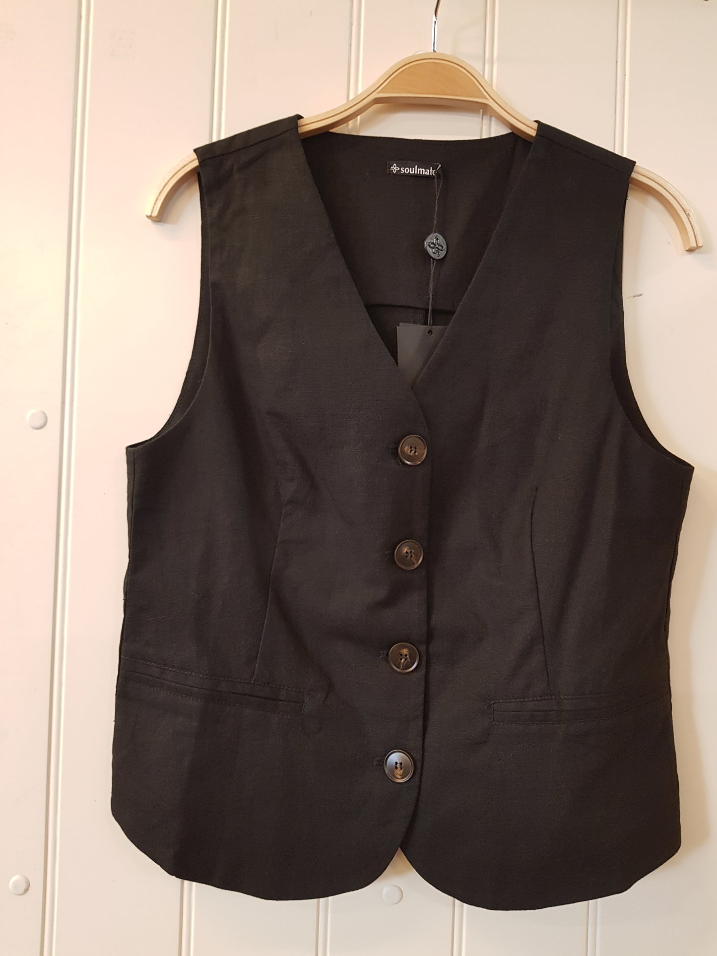 Jytte 3 - Waistcoat- Black