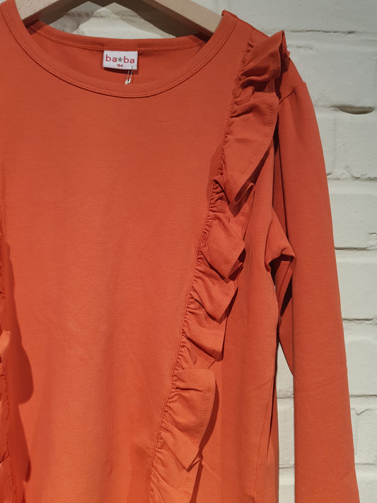 OUTLET - Ruffle shirt - Red