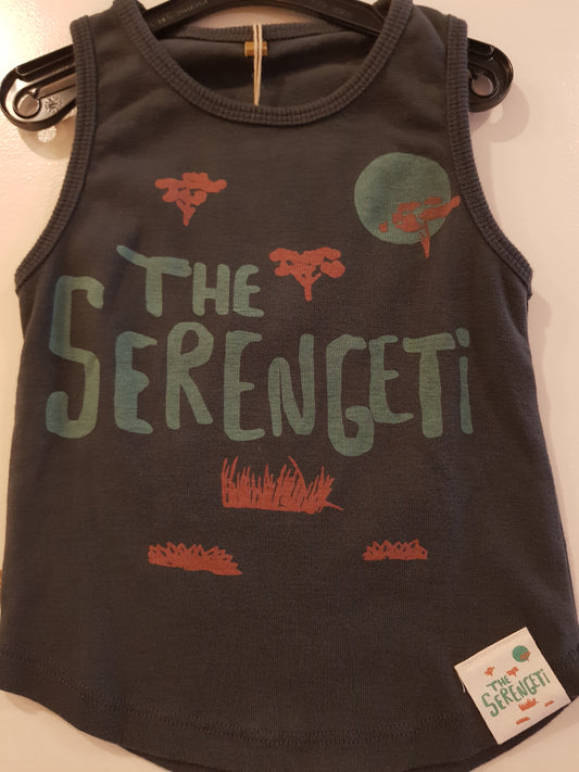 OUTLET - Tank Top - The Serengeti - Washed Black