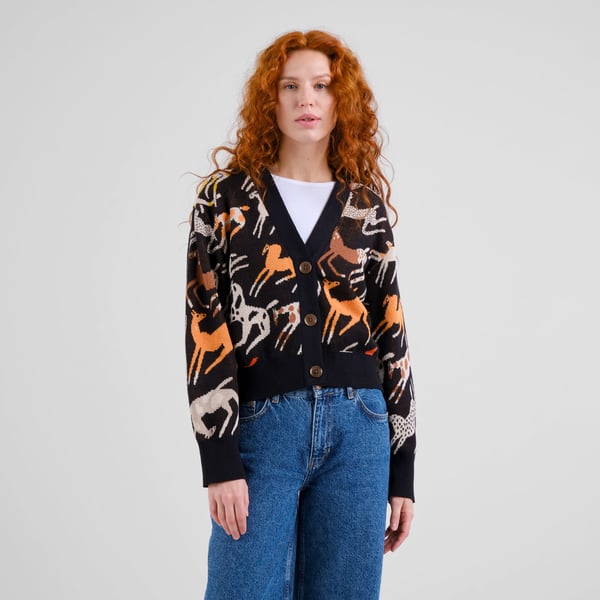 Cardigan Kanan - Mustang - Party Black