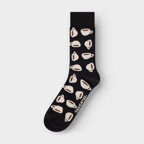 Socks Sigtuna - Coffe cups - Black