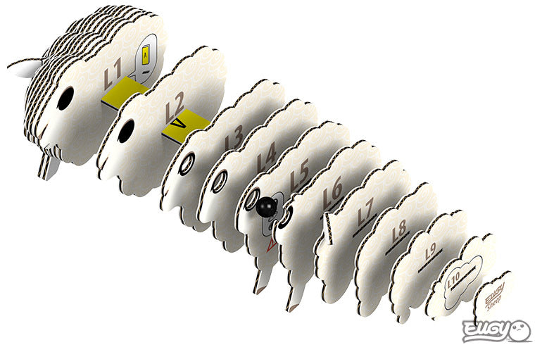 3D Boerderijdier - Schaap