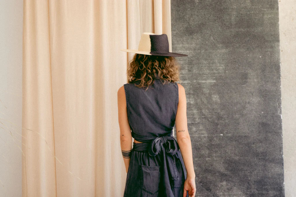 Sleeveless Top - Black Denim