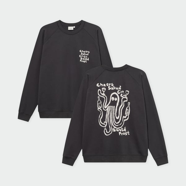 Sweatshirt Malmoe Cheers Salud Charcoal