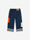 B.C Color Block patch denim pants