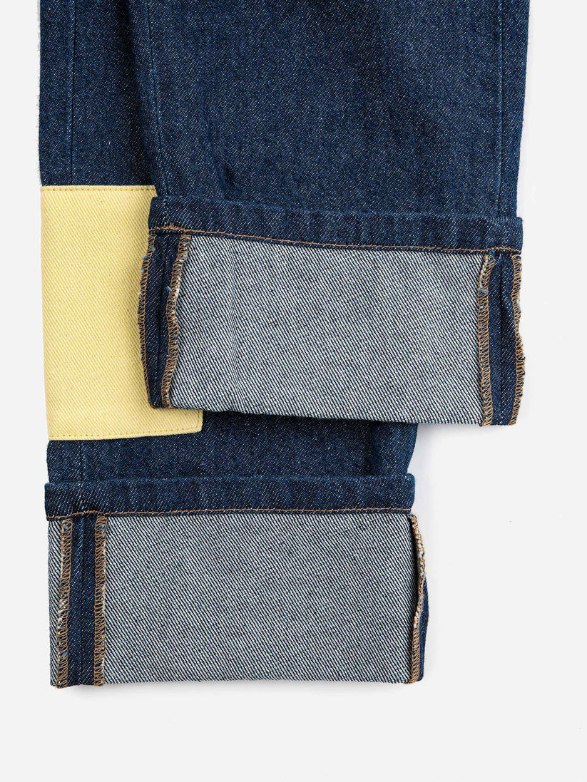 B.C Color Block patch denim pants