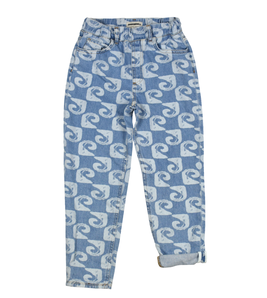 Harleydnm.19 - Wave Bleach Print Denim