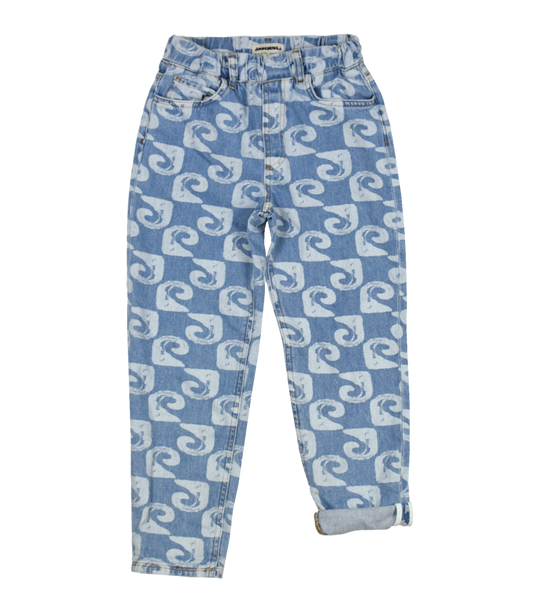 Harleydnm.19 - Wave Bleach Print Denim