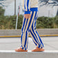 Ginger Pants - 2Fleece Lycra Unbrushed - Vertical Stripe