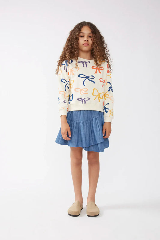 Sudadera unisex estampado de lazos - 42409