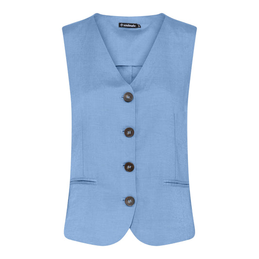 Gitte 2 - Waistcoat- Ink Blue