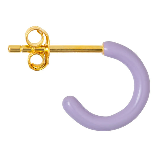 Color Hoop - 1 Pcs - Enamel/Purple