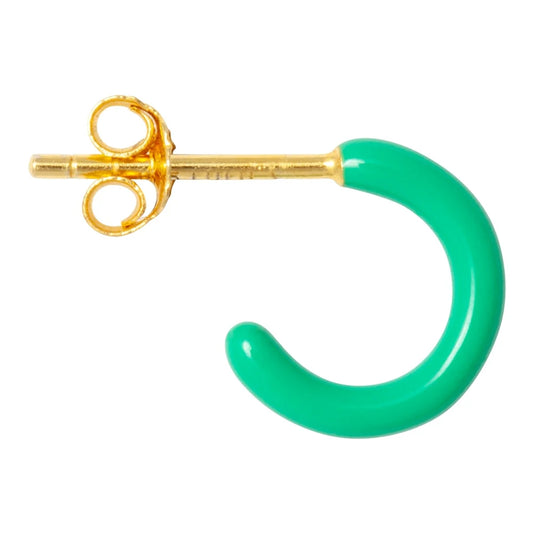 Color Hoop - 1 Pcs - Enamel/Light Green