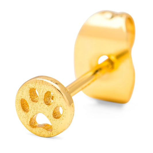 Dog Earring - 1 Pcs - Gold Plated