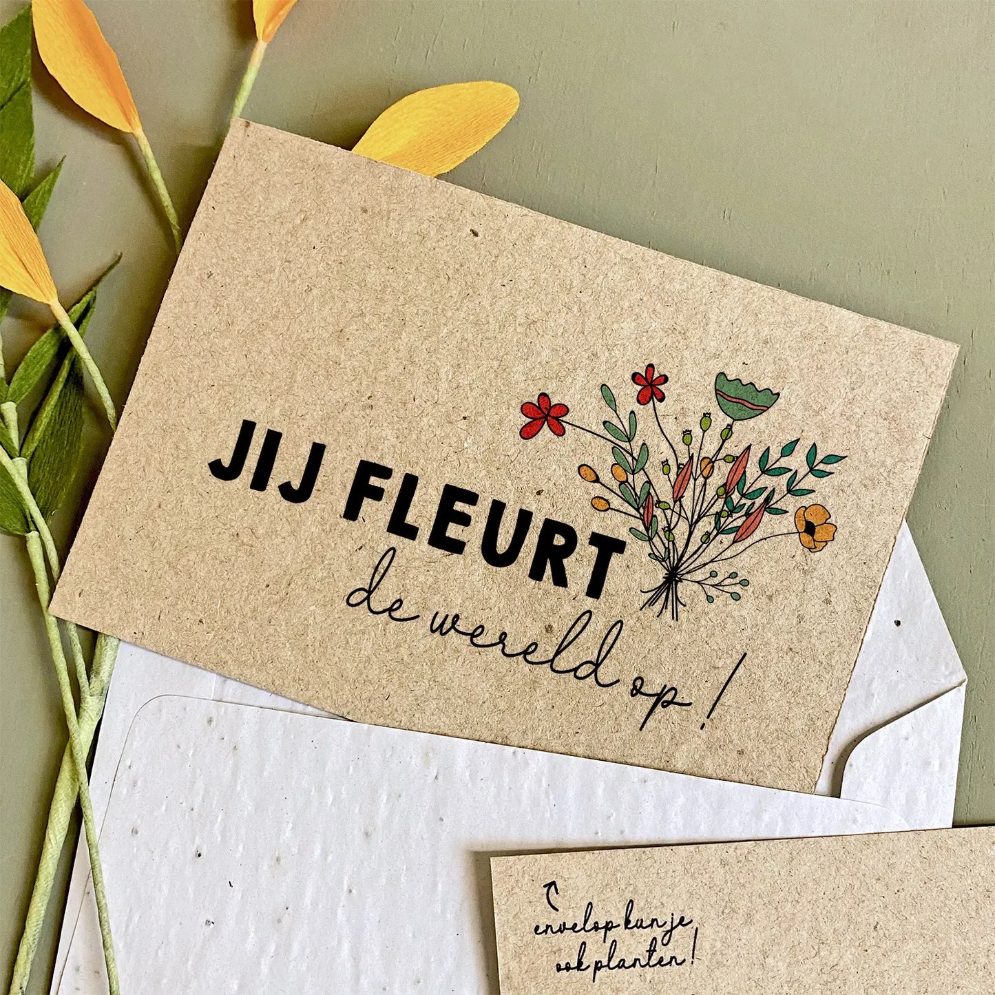 Postcards - Flowers - Jij Fleurt De Wereld Op
