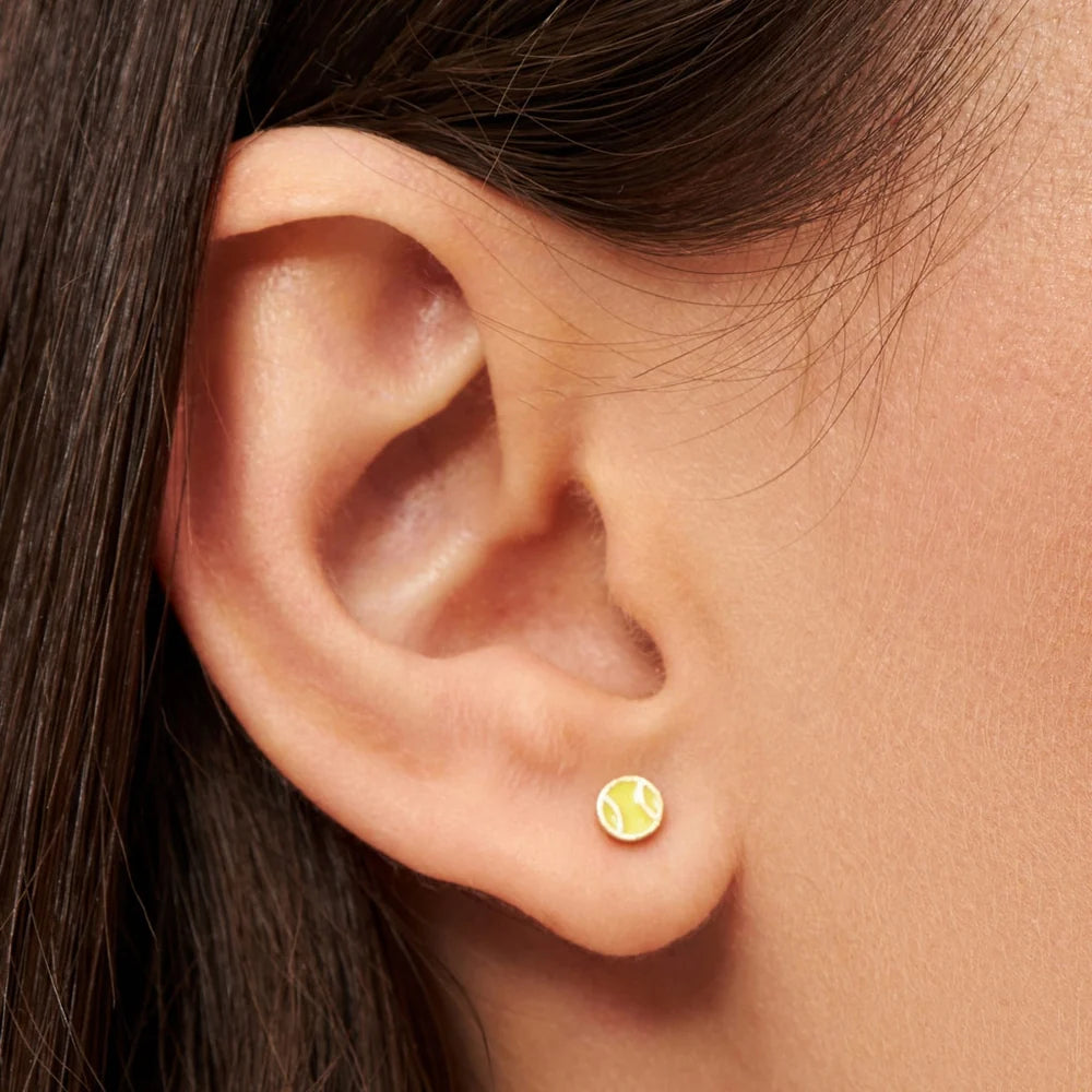 Tennis Earring - 1 Pcs - Gold plated