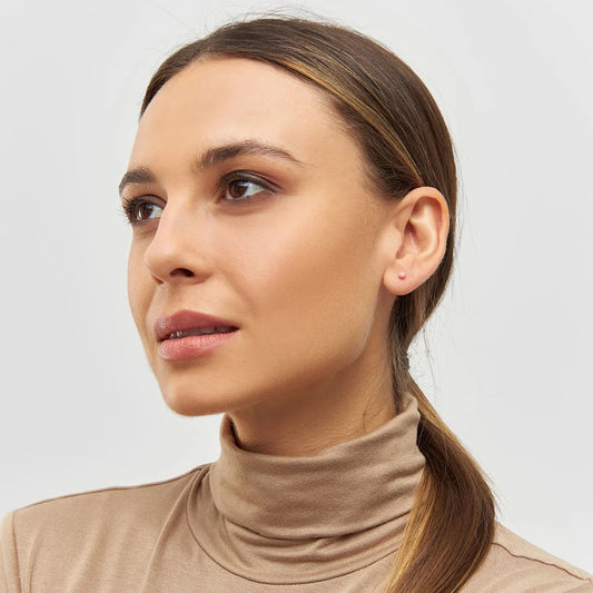 Color Ball - 1 Pcs - Enamel/Burnt Coral