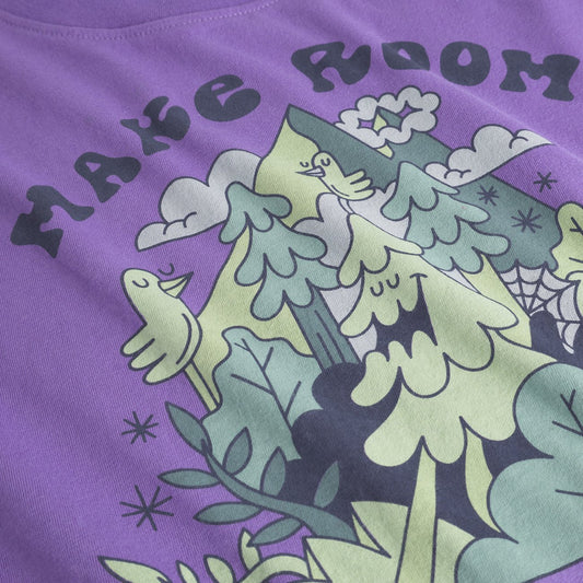 T-Shirt - Vadstena - Make Room - Paisley Purple