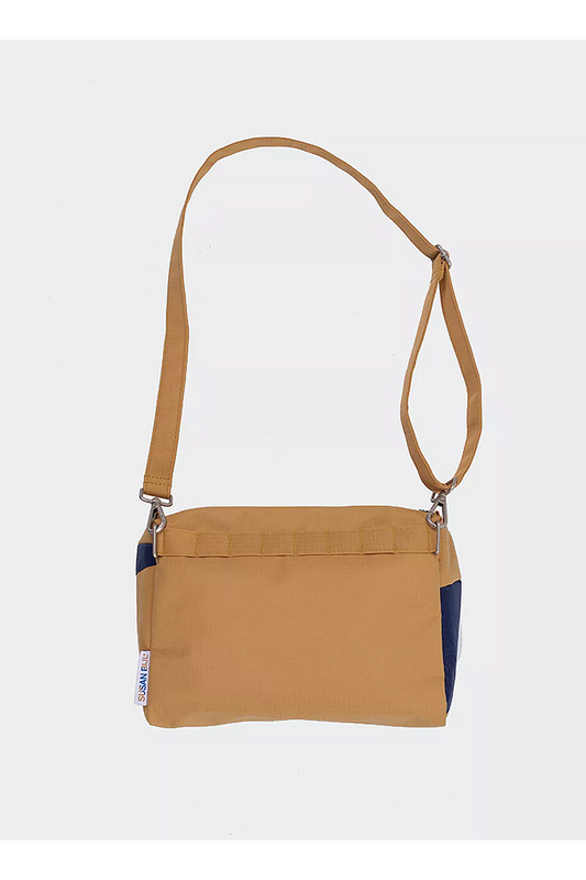 The New Bum Bag - Camel & Navy Medium