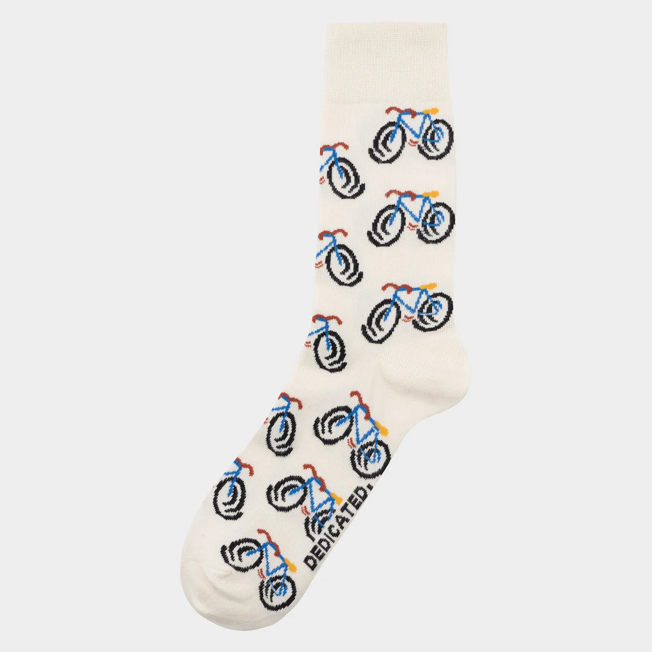 Socks Sigtuna - Happy Bike Aop - White