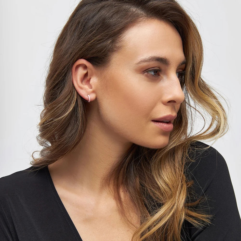 Color Hoop - 1 Pcs - Enamel/Light Pink