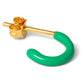 Color Hoop - 1 Pcs - Enamel/Light Green