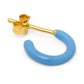 Color Hoop - 1 Pcs - Enamel/Light Blue