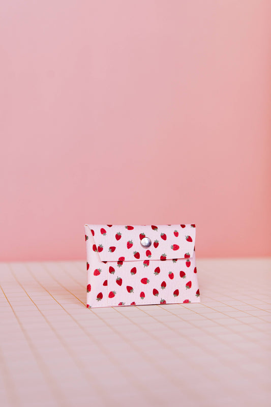 Card Wallet Fresas Pink
