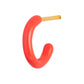 Color Hoop - 1 Pcs - Enamel/Coral