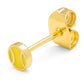 Tennis Earring - 1 Pcs - Gold plated