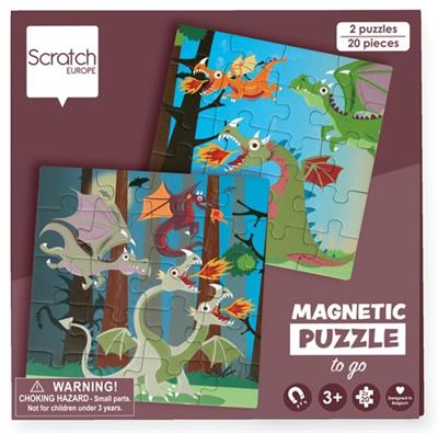 Magnetisch Puzzelboek To Go - DRAKEN