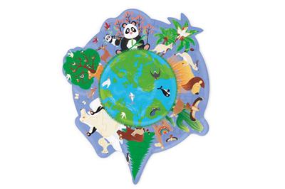 Contour Puzzel 45pcs - WERELD