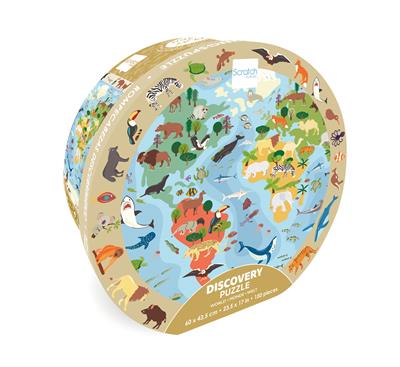 Discovery Puzzel 150 pcs: WERELD