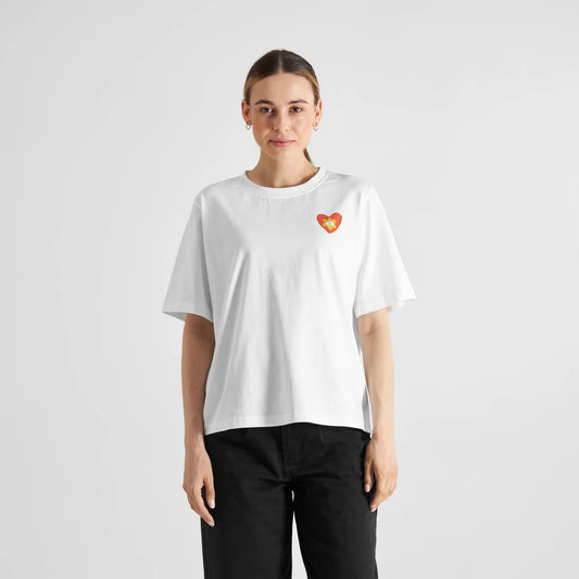 T-Shirt - Vadstena - Good Vibes White