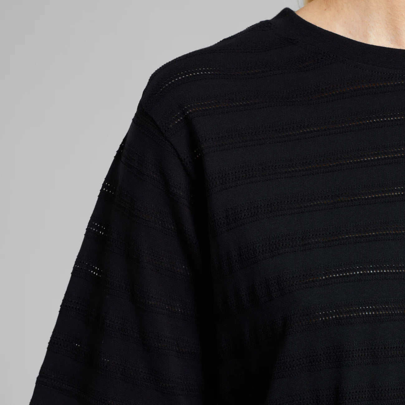 T-shirt Vadstena Lace Black