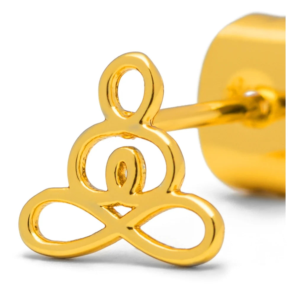 Anemone - 1 Pcs - Gold Plated - Yellow/Pink