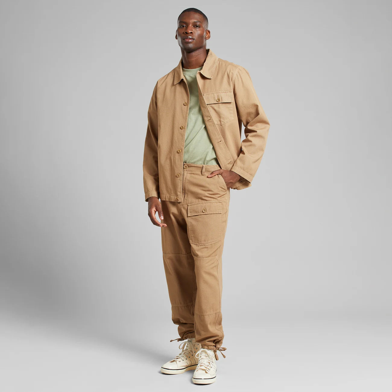 Cargo Pants - Dokkas Canvas - Kelp Beige