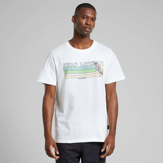 T-shirt Stockholm Retro velo love off-white