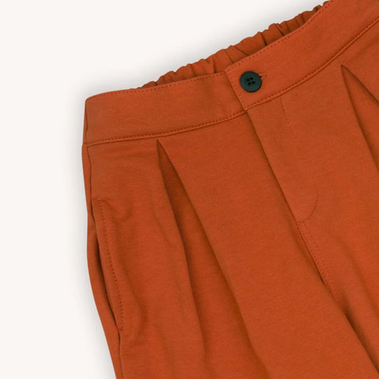 Basics - Pleated Chino - Brown