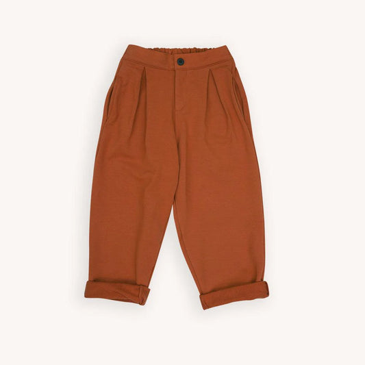 Basics - Pleated Chino - Brown