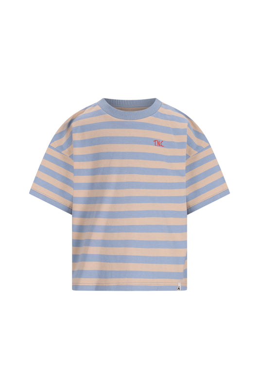 T-shirt Bo Blue stripes beige