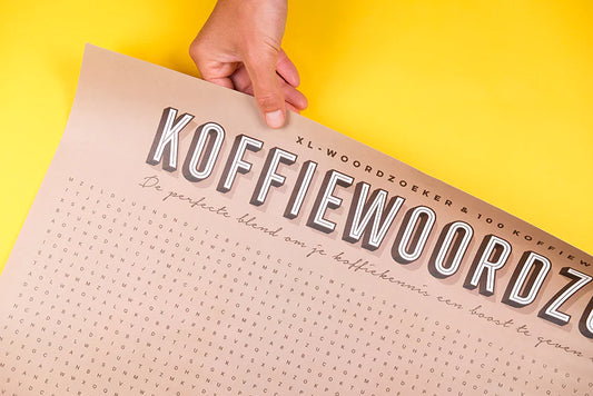 XL-Spelposter - Koffiewoordzoeker