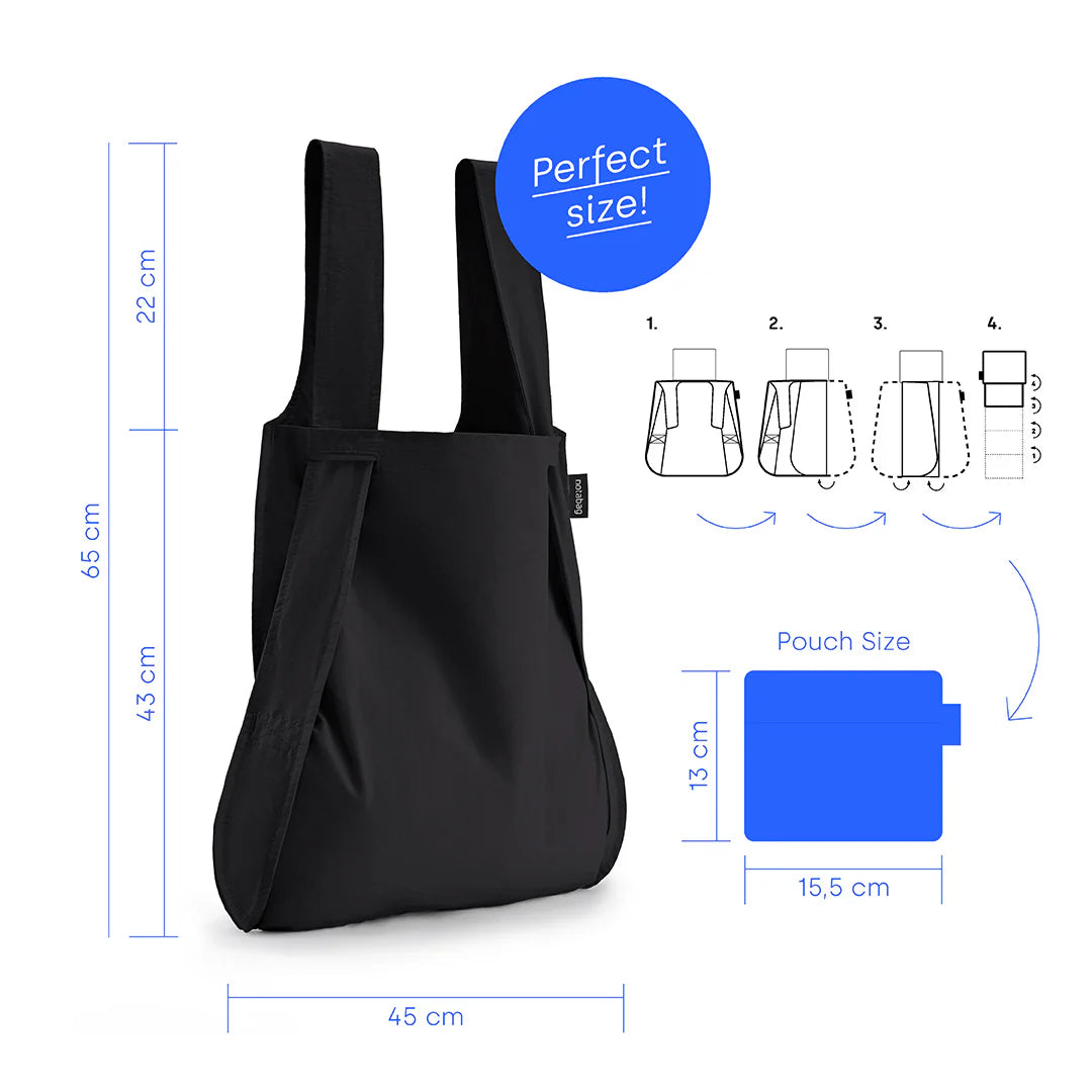 Original Black- Bag backpack tote